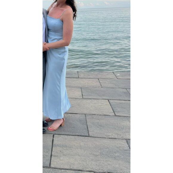 powder blue size L park and fifth maxine dress bridesmaid dress - Picture 1 of 3